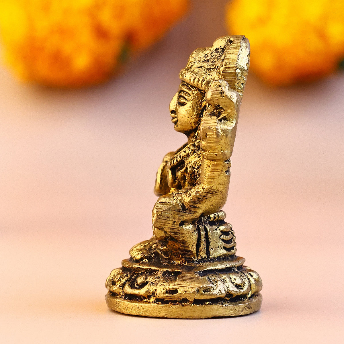 Brass Lakshmi Ji Idol - Abhimantrit