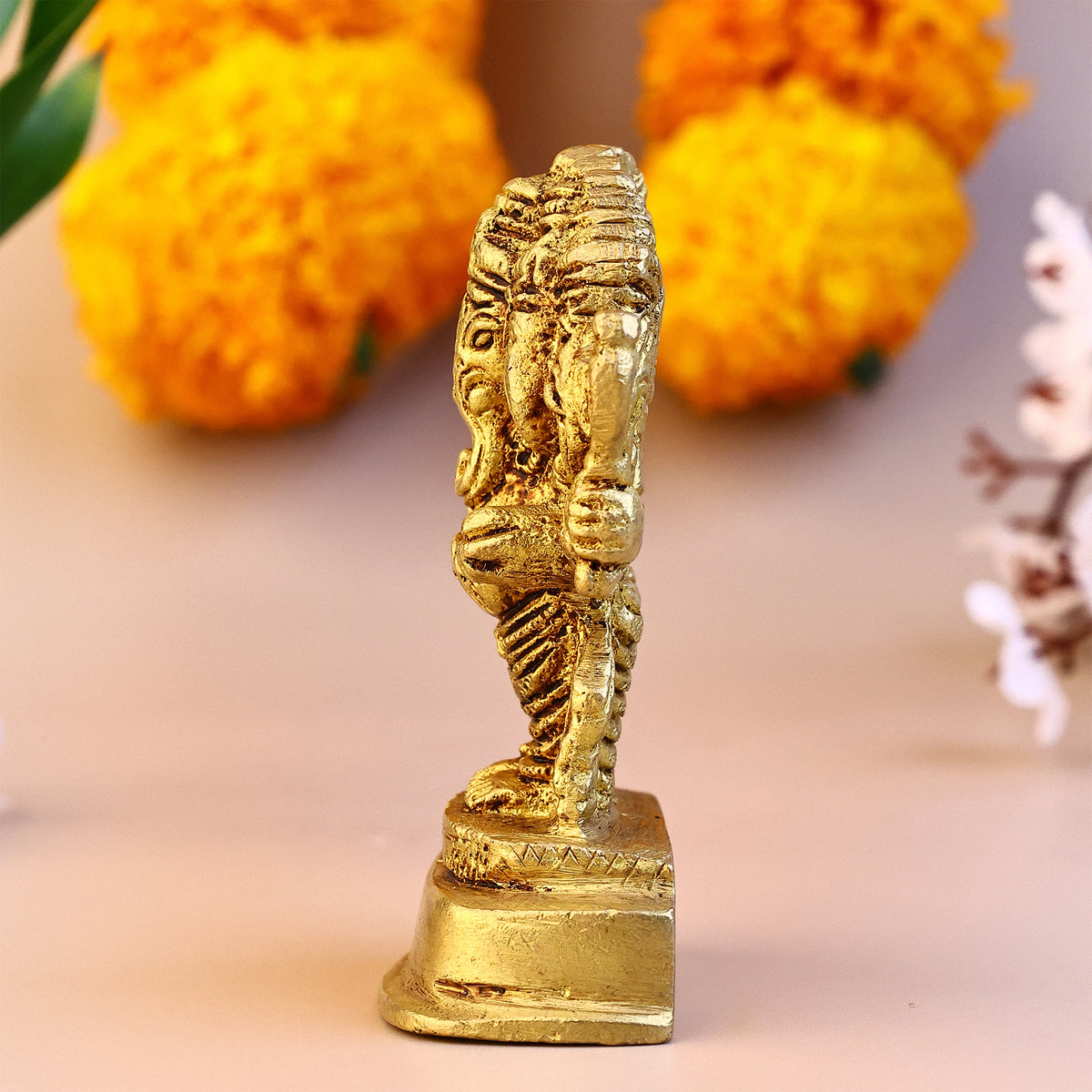 Brass Panchmukhi Ganesha Idol - Abhimantrit