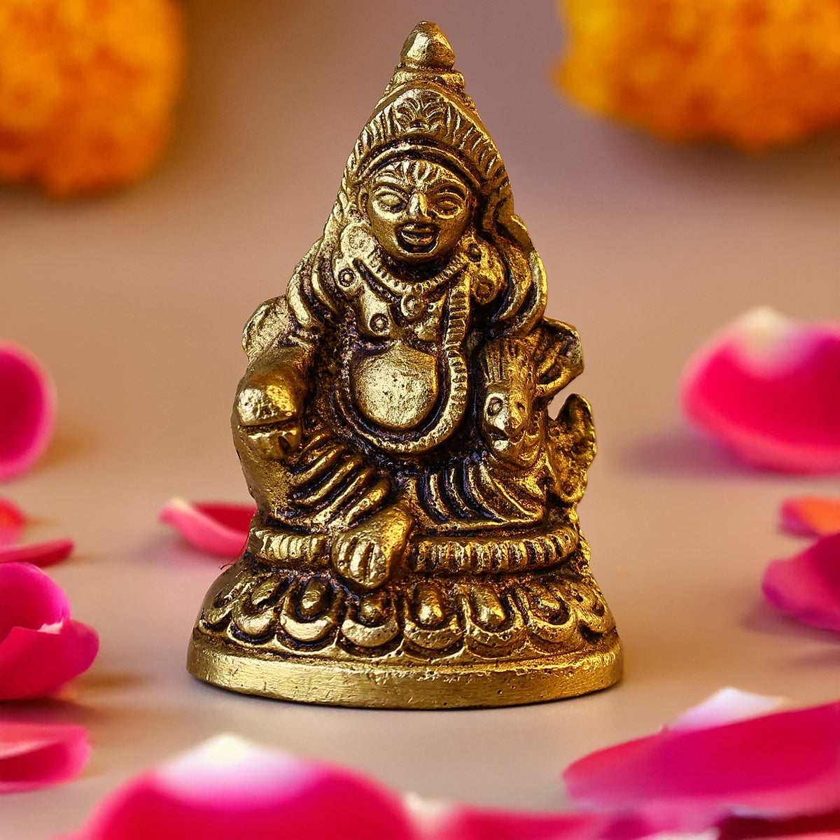 Brass Shree Kuber Maharaj Statue - Abhimantrit