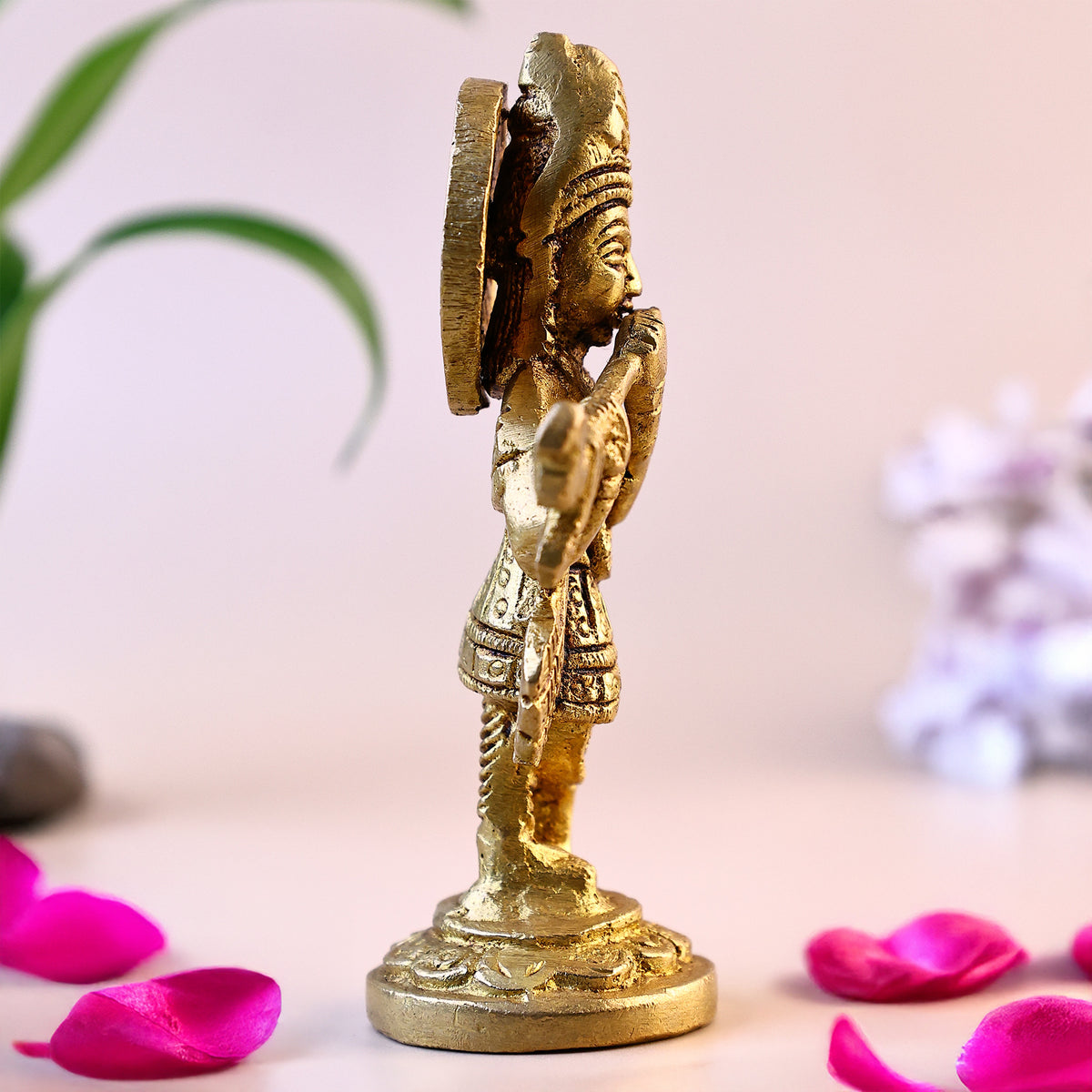 Brass Krishna Statue - Abhimantrit