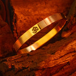 Om Shanti Kada (IGP Gold Plating) – Abhimantrit