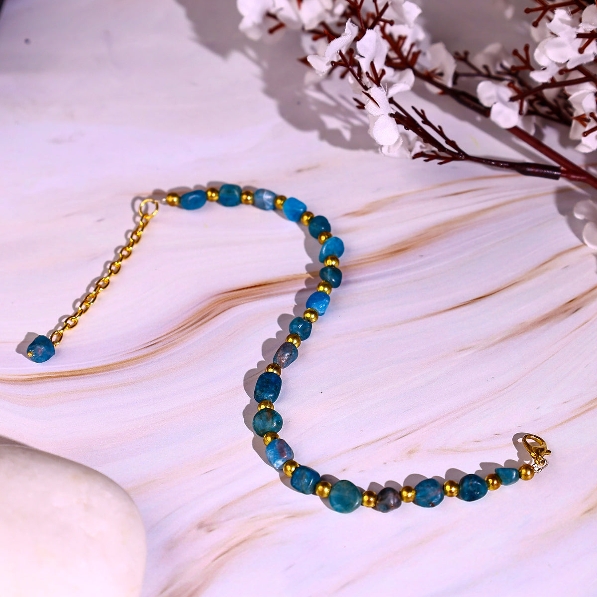 Healing Stone Apatite Anklets - Abhimantrit