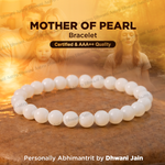 Mother of Pearls Crystal Bracelet (Abhimantrit) for Peace