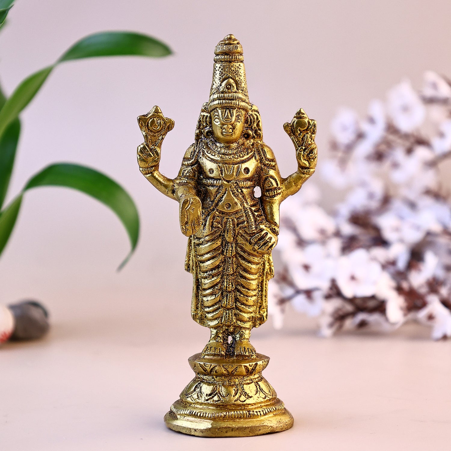 Brass Tirupati Balaji Statue - Abhimantrit