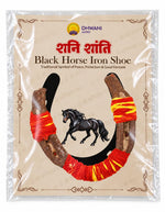 Energised Black Horse Iron Shoe (Kale Ghode ki Naal) for Health Wealth & Luck Good Luck Charm