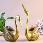 Brass Duck Pair Statue - Abhimantrit