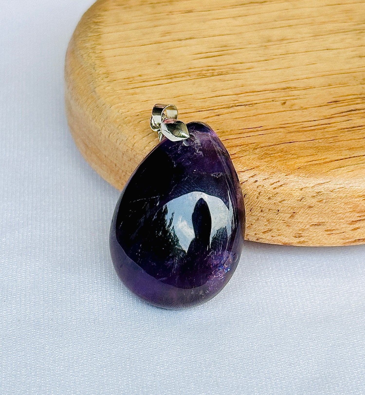 Amethyst Stone Tree of Life Pendant for Growth & Healing – Abhimantrit & Certified