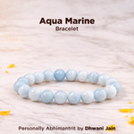 Aqua Marine Bracelet - Abhimantrit & Certified