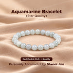 Aquamarine Star Quality Bracelet ( Premium )