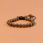 Attract Money, Success, Name & Fame: Pyrite Thread Bracelet - Abhimantrit & Certified