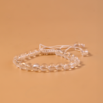 Removes Depression, Anger & Anxiety: Clear Quartz Thread Bracelet