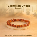 Helps Purify Blood, Lungs, Liver and Heart: Carnelian Uncut Bracelet