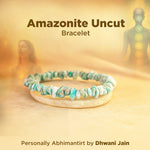 Reduces Mars Effects, Balances Root Chakra & Adds Stability: Amazonite Uncut Bracelet