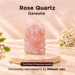 Rose Quartz Ganesha - Abhimantrit