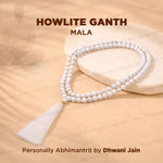 Howlite Crystal Mala Peace Focus Meditation Mala