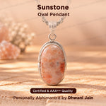 Sunstone Oval Pendant for Boosts Positive Energy & Confidence