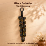 Black Selenite Wall Hanging - Abhimantrit