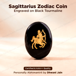 Sagittarius Zodiac Sign Coin Abhimantrit
