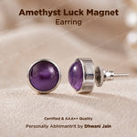 Amethyst Luck Magnet Earring - Abhimantrit