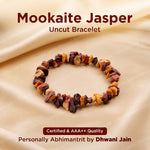 Mookaite Jasper Uncut Crystal Bracelet - Abhimantrit & Certified