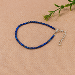 Lapis Lazuli Diamond Cut Anklet