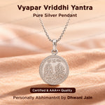Vypar Vriddhi Yantra (Pure Silver) Pendant