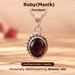 Ruby ( Manik ) Pendant