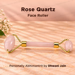 Skin Glow and Love Attract Rose Quartz Roller - Abhimantrit & Certified
