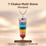 Seven Chakra Multi Stone Pendant - Abhimantrit & Certified