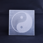Yin & Yang Selenite Plate Square