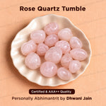 Rose Quartz Tumble - Abhimantrit & Certified