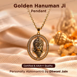 Golden Hanuman Ji Pendant (Blessing & Protection) - Abhimantrit