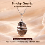 Smoky Quartz Wrapping Pendant - Abhimantrit & Certified