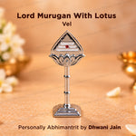 Mini Lord Murugan With Lotus Vel