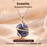 Sodalite Wrapping Pen Pendant - Abhimantrit & Certified