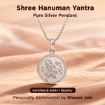 Shree Hanuman Yantra (Pure Silver) Pendant