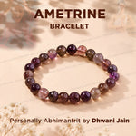 Natural Ametrine Crystal Bracelet | Balance, Focus & Abundance | Spiritual Gift
