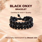 Negative and Evil Protection: Black Onyx Bracelet - Abhimantrit & Certified