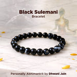 Negative Energy & Tantra Mantra Protection: Black Sulemani Bracelet - Abhimantrit & Certified