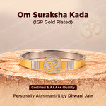 Om Suraksha Kada (IGP Gold Plating) - Abhimantrit
