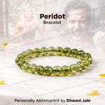 Stress Relieve and Removes Tension: Peridot Bracelet - Abhimantrit & Certified