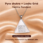 Pyra Shukra With Loshu Grid Yantra Pendant