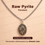 Raw Pyrite Pendant for Wealth & Money - Abhimantrit