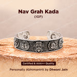 Nav Grah Kada Silver Oxidized Abhimantrit