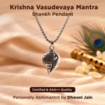 Krishna Vasudevaya Mantra Shankh Pendant - Abhimantrit