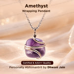 Amethyst Wrapping Pendant - Abhimantrit