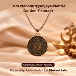 Om Mahamrityunjaya Mantra Pendant (Blessing & Protection) - Abhimantrit