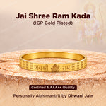 Jai Shree Ram Kada (IGP Gold Plating) - Abhimantrit