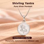 Shivling Yantra (Pure Silver) Pendant - Abhimantrit