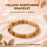 Fulfill Your Desires with Divine Blessings Bracelet (Yellow Aventurine) - Abhimantrit & Certified